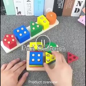 Wooden Educational Toys Shape Puzzle Color Geometric Board Jigsaw Blocks Best Gift Toys for Kids