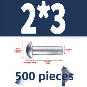 Aluminum Rivet M2-M8 Half round Head Hand Hammered Solid round Cap Rivet GB867 Fastener Hardware Tools Rivet Rivets