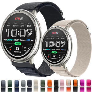 Alpine Loop Band for Amazfit Active 2 Strap Nylon Bracelet for 20 22mm Amazfit Balance/Stratos 2 3/GTR 47mm/4 3/GTS 4 3/Bip Band