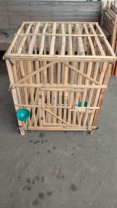 KANDANG AYAM BONGKAR PASANG UKURAN 70X70X70CM KANDANG RAKIT AYAM BANGKOK KANDANG BAMBU KOTAK SERBAGUNA
