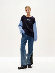 URLAZH | Winter New Fashion Cool Vintage Patchwork Wide Legged Denim Pants