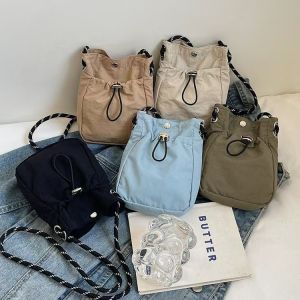 JIFANPAUL | Minimal Style Korean-inspired Light-weight Drawstring Mini Shoulder Bag