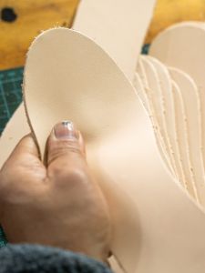 Vegetable Tanning Leather Insole Top Layer Leather Handmade First Layer Sweat Absorbing and Deodorant Thickened and Breathable Men and Women Worker Boot