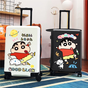 Kochava Cartoon Travel Suitcase Durable Luggage with Combination Lock for Men And Women Small Size with Four-Way Wheels