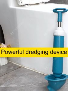 1 gun pressure 50000pa toilet plunger High Pressure Toilet Pump Plunger/Dredger Bathroom Toilet Air Drain Blaster Plunger Sink Dredge Cleaner Air Pressure Pipe Clearance Pump Dredge Clog Remover for Kitchen Sink