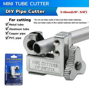 Jozoo Mini Tube Cutter 1.5"-5.8" (3-16mm) for Cutting Aluminum/Plastic Tube/Copper/thin Stainless Steel