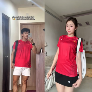 Áo Cầu Lông Quần Cầu Lông Bộ Cầu Lông Nam Nữ Chuyên Nghiệp Vải Thoáng Khí A932 - V Badwear