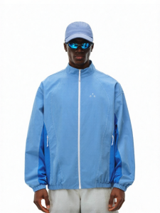 FPA | Mandarin Collar Color-blocked Thin Casual Jacket
