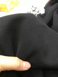 Vải Tuyết Mưa Hàn đen tuyền dày mềm co giãn (khổ 1m5)may đầm váyvest quần Tây Comple