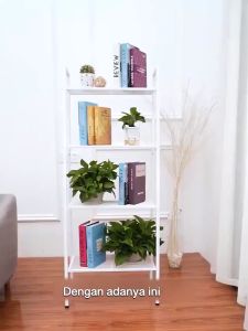 Rak Buku Rak Serbaguna Rak ruang tamu3/4/5 Tier Multipurpose Shelf rak tanaman dan Hiasan
