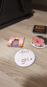 Personalised Round Pin Badge (Diameter: 58mm) for Gifts Souvenirs or Stationery