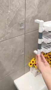 Non Drilling-Free Soap Rotating Holder Wall Soap Organizer Soap Case Soap Dish Box (3 & 4 LAYER)