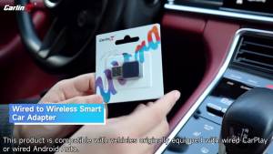 CarlinKit | Mini Ultra CarlinKit 5.0 Wired To Wireless Adapter Wireless Android Auto Wireless CarPlay USB Dongle For iPhone Android Phone