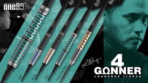 ONE80 STEEL TIP DART - 22G/23G/24G GUNNER 4 Lourence Ilagan 90% Tungsten Signature Dart Set Original Steel Darts