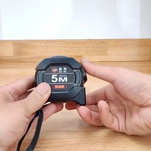 10M Self Locking Steel Tape Measure Black Fluorescent Tape High Precision Thickened Wear-resistant Fall Resistant Measuring Tape