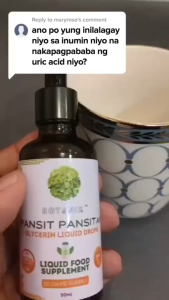 Large 60ml Botanix Pansit Pansitan Herb Infused Oral Drops Soft Vegetable Glycerin Liquid Supplement Natural Honey Scent & Daily Vitamin Support