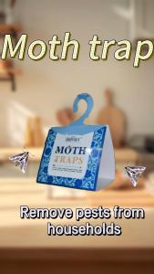 2-Pack Airpurgy Moth Traps (5 Sheets per Box) with Hooks - 10 Total Hanging Pest Control for Wardrobes