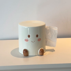 Creative Cartoon Ceramic Tissue Box Holder Living Room Dining Table Decorative Accessories Home Storage Organizer