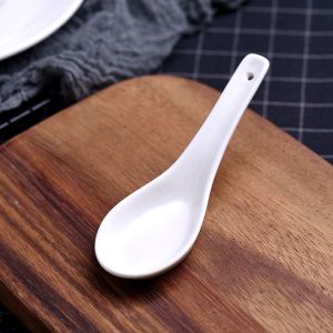 Muỗng ăn cơm súp cháo yến độ dài 12.7cm chất liệu gốm sứ cao cấp