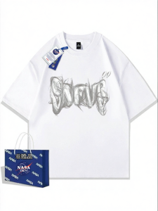 Versatile Heavyweight 100% Cotton Youth T-shirt for Boys and Girls with American Pattern