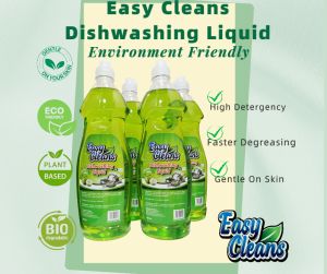(Bundle of 4) (Eco Friendly) EasyCleans Antibacterial Dishwashing Liquid Apple 900ml (4 x 900ml)