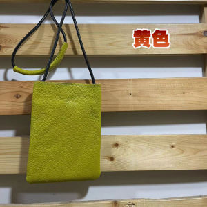 Genuine Leather Womens Phone Bag 2024 New Top Layer Cowhide Single Shoulder Crossbody Coin Phone Case Support