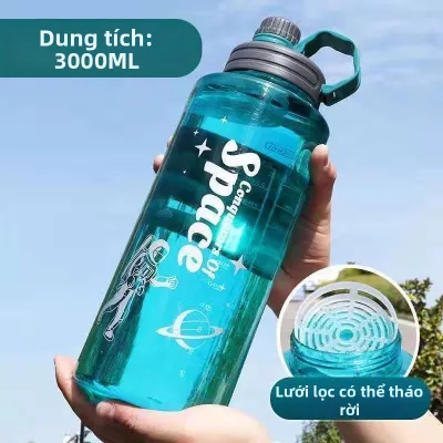 Jiaxun | Bình Nước Chống Nóng Không Vỡ Dung Lượng Lớn 2000ml