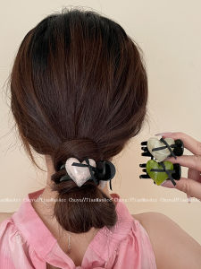 Tight Cool Sweet Loving Heart Bun Grip Ponytail Fancy High Ponytail Fixed Gadget Hair Claw Female