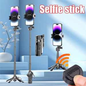 New Mini Bluetooth Phone Selfie Stick Lazy Portable Telescopic Multifunctional Tripod Retractable Metal Rotable Phone Stand for Vlog Shooting