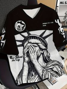 2025 Summer New Mens T-shirt Sporty casual and fashionable outdoor mens T-shirt