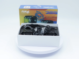 A pair of mini driving lights with bracket ballast LED lights for motorcycle headlights fog lights 4 modes flashing