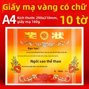 Feiyu | Giấy Chứng Chỉ Cao Cấp Có Thể Tùy Chỉnh A4 cho Giải Thưởng Trường Học