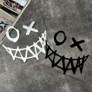 Devil Smiley Sticker Personality Modification Motorbike Scooter Car Reflective Sticker Windscreen Decorative Sticker Waterproof Decal