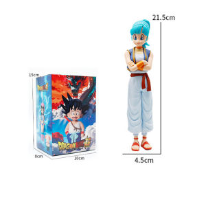 Bandai | 6pcs Anime Merch The Dragon Ball Z Son Goku Q Version Son Goku Chi-Chi Puar Krillin Action Figure PVC Collection Model Toy Gift