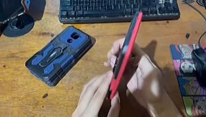 Case Untuk Realme C17/7i New Casing Hp Kickstand Armor Belt Clip Terbaru