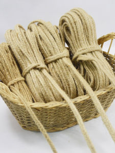 Cat Scratch Flat Thick Jute Rope Handmade DIY Woven Concave Belt Decoration Thick Sole Slippers Material Retro Hemp Rope