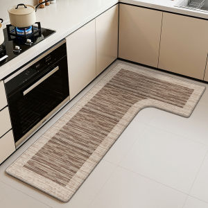 MIMARIJI | Corner L-shaped Kitchen Mat Washable Non-stick Oil-absorbent Customizable