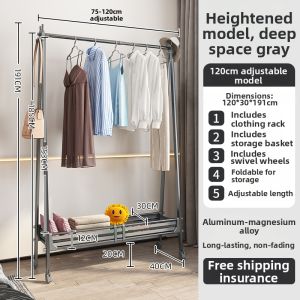 Foldable Mobile Indoor Coat Rack