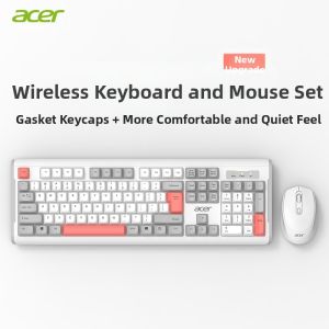 Acer | Wireless Keyboard and Mouse Set for Laptop Desktop Office Ergonomic Quiet Operation Gasket Keycaps One Year Warranty