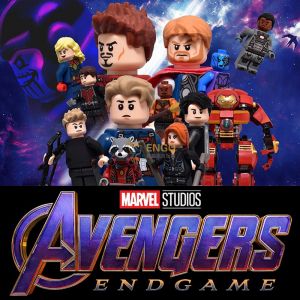 LELE BROTHER | Avengers Endgame Building Blocks Toy Figures Set with Iron Man Spider-Man Captain America Thor Black Panther Rocket Raccoon and Other Minifigures Collectible Plastic Model Kits for Kids
