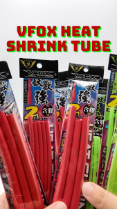 VFOX Heat Shrink Tube with Glue Designed for Assist Hook 3 to 1 Shrink Ratio Fishing Hook Heat Shrink Tubing