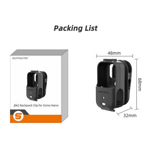 2026 Backpack Clip Holder For DJI Osmo Nano 360° Rotary Quick-Release Bracket Vlog Clip Mount For DJI OSMO NANO Accessories