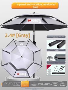 woding | Sun Protection Heavy Rainproof Fishing Umbrella