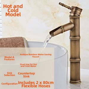 JUNSHEN | Retro Bamboo Joint Style Cold Water Faucet