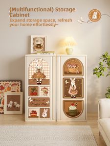 RUIDEDAN | Vintage Style Children Metal Storage Cabinet