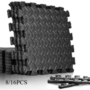 8/16 Pcs Foam Fitness Non Slip Yoga Mat Fitness Floor Tile Protection Pad Fitness Equipment Mat Suitable for Indoor Fitness