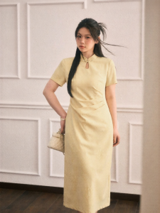 JULULOOK | Đầm Cheongsam Kiểu Trung Quốc Accentuating Eo Dành Cho Người Mập