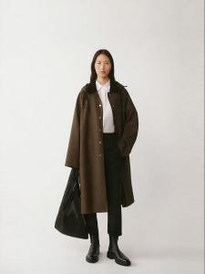 ICICLE | Lustrous Series Wool Blend Trench Coat
