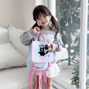 Cute Cat Button Baby Backpack Spring Outing Autumn Outing Japanese Style Childrens Small Backpack Girls Fresh Cartoon Bookbag