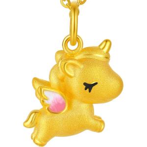 Enamel Unicorn Pendant Necklace